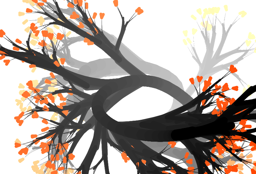 水墨画网页特效代码源码HTML代码下载唯美画板-轻刻年轮