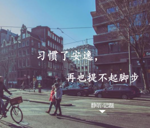 习惯了安逸，便再也提不起脚步-轻刻年轮