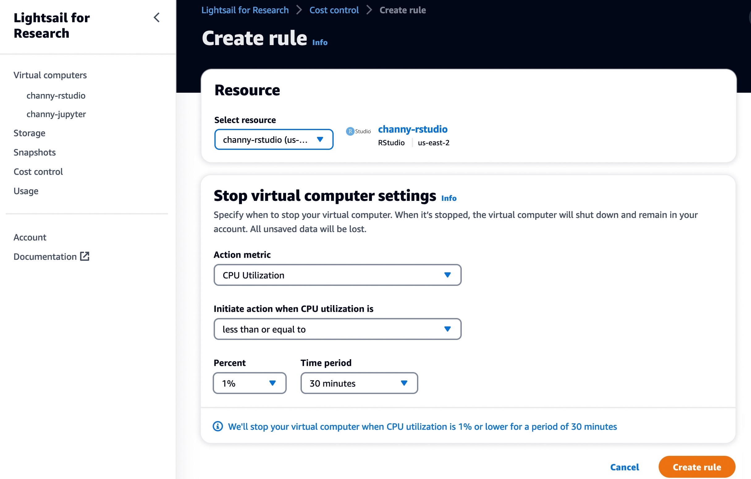 图片[7]-采用一体化研究环境的 Amazon Lightsail for Research-轻刻年轮
